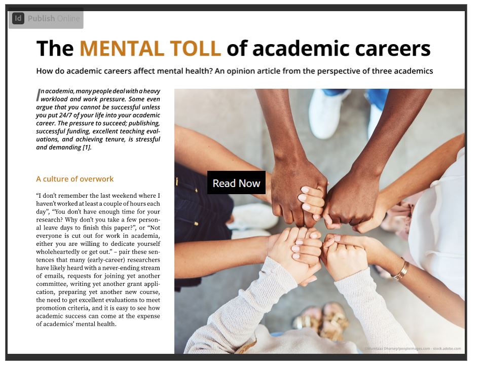 The mental toll of academic careers